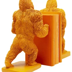 KARE Design Deko & Geschenkartikel-Buchstutze Gorilla Orange (2/Set)