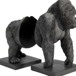 KARE Design Deko & Geschenkartikel-Buchstutze Gorilla (2/Set)
