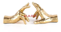 KARE Design Deko & Geschenkartikel-Buchstutze Holding Fingers (2/Set)