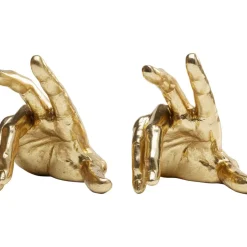 KARE Design Deko & Geschenkartikel-Buchstutze Holding Fingers (2/Set)