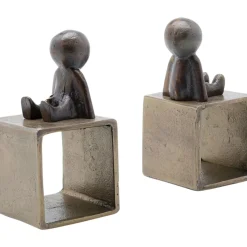 KARE Design Deko & Geschenkartikel-Buchstutze Little Males (2/Set)