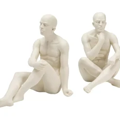KARE Design Deko & Geschenkartikel-Buchstutze Meditating Man (2/Set)