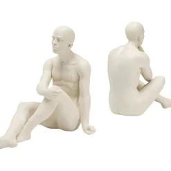 KARE Design Deko & Geschenkartikel-Buchstutze Meditating Man (2/Set)