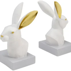 KARE Design Deko & Geschenkartikel-Buchstutze Rabbit (2/Set)