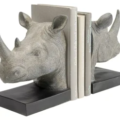 KARE Design Deko & Geschenkartikel-Buchstutze Rhino (2/Set)