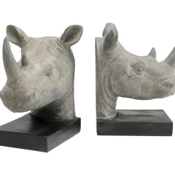 KARE Design Deko & Geschenkartikel-Buchstutze Rhino (2/Set)