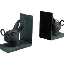 KARE Design Deko & Geschenkartikel-Buchstutze Smart Rabbit (2/Set)