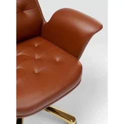 KARE Design Stühle-Burodrehstuhl Brady Messing