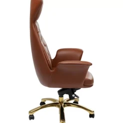 KARE Design Stühle-Burodrehstuhl Brady Messing