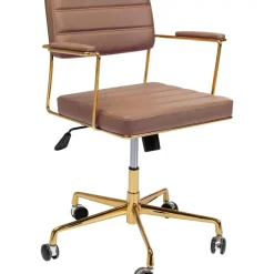 KARE Design Stühle-Burodrehstuhl Dottore Braun