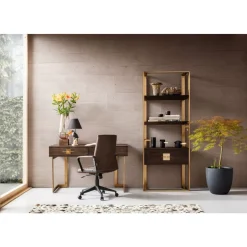 KARE Design Stühle-Burodrehstuhl Labora Braun