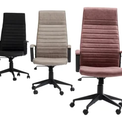 KARE Design Stühle-Burodrehstuhl Labora High Pebble