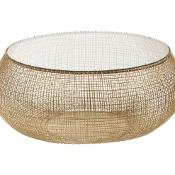 KARE Design Tische-Couchtisch Cesta Gold