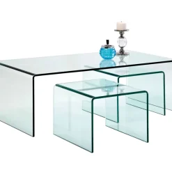 KARE Design Tische-Couchtisch Clear Club (3/Set)