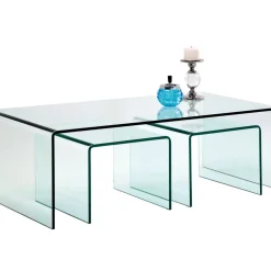 KARE Design Tische-Couchtisch Clear Club (3/Set)