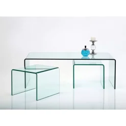 KARE Design Tische-Couchtisch Clear Club (3/Set)