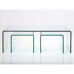 KARE Design Tische-Couchtisch Clear Club (3/Set)