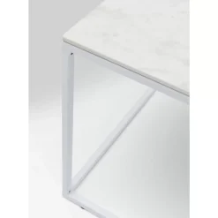 KARE Design Outdoormöbel-Couchtisch Greta Weiss 100X50