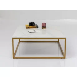 KARE Design Tische-Couchtisch Key West Gold 90X90Cm