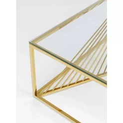 KARE Design Tische-Couchtisch Laser Gold 120X60