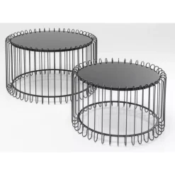 KARE Design Tische-Couchtisch Line Onyx (2/Set)