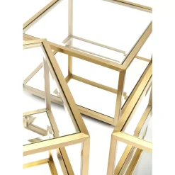 KARE Design Tische-Couchtisch Luigi Gold (4/Set)