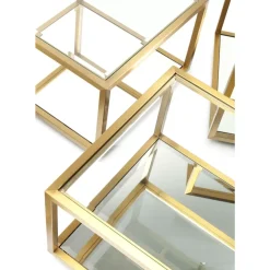 KARE Design Tische-Couchtisch Luigi Gold (4/Set)