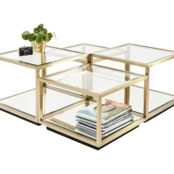 KARE Design Tische-Couchtisch Luigi Gold (4/Set)