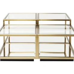 KARE Design Tische-Couchtisch Luigi Gold (4/Set)