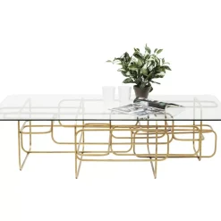 KARE Design Tische-Couchtisch Meander Gold 140X80Cm