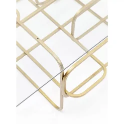 KARE Design Tische-Couchtisch Meander Gold 140X80Cm