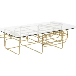 KARE Design Tische-Couchtisch Meander Gold 140X80Cm