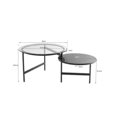 KARE Design Tische-Couchtisch Midnight