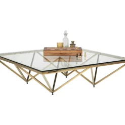 KARE Design Tische-Couchtisch Network Gold 105X105Cm