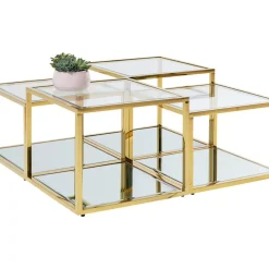 KARE Design Tische-Couchtisch Orion Gold (4/Set)