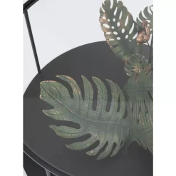 KARE Design Tische-Couchtisch Palms Schwarz O80Cm