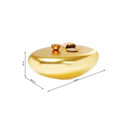 KARE Design Tische-Couchtisch Pebble Gold 122X96