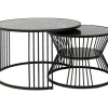 KARE Design Tische-Couchtisch Roma Schwarz (2/Set)