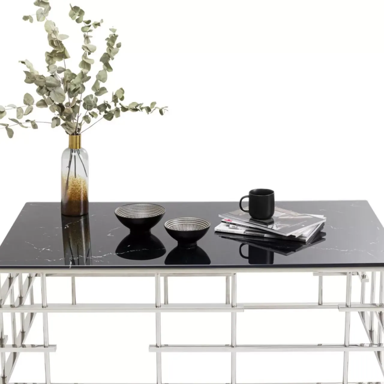 KARE Design Tische-Couchtisch Rome Silber 130X70Cm