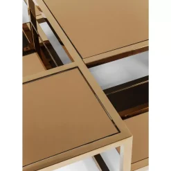 KARE Design Tische-Couchtisch Steps Gold 120X120Cm