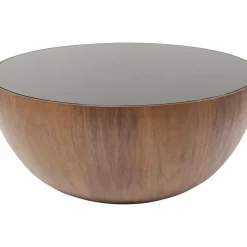 KARE Design Tische-Couchtisch Tear Drops Walnuss O80Cm