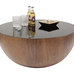 KARE Design Tische-Couchtisch Tear Drops Walnuss O80Cm