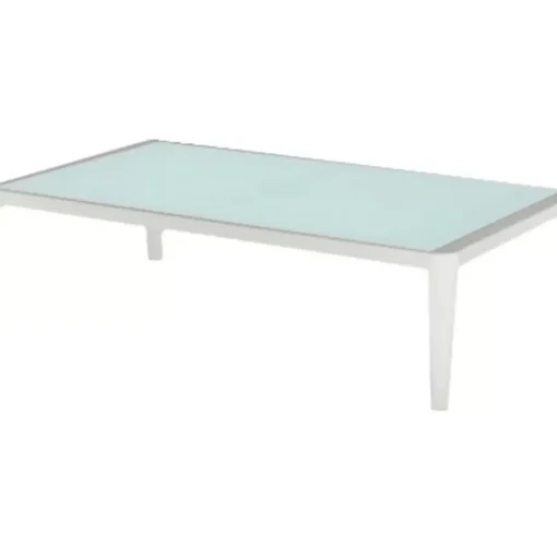 KARE Design Outdoormöbel-Couchtisch Tiki Weiss