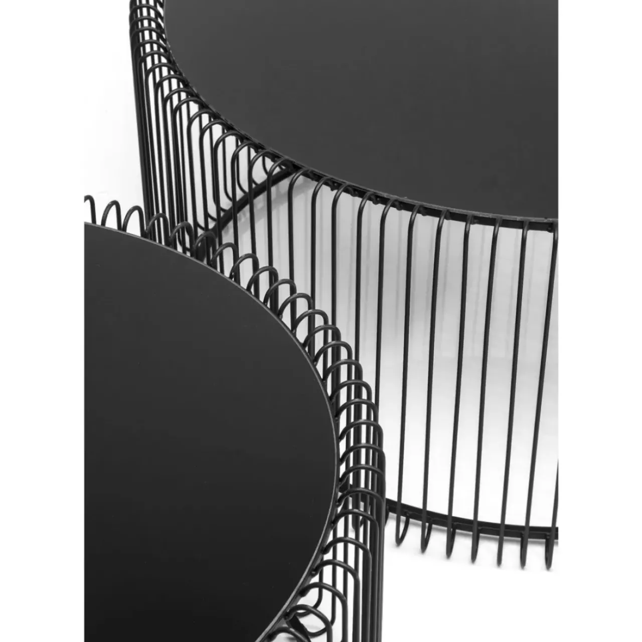 KARE Design Tische-Couchtisch Wire Black (2/Set)