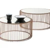 KARE Design Tische-Couchtisch Wire Copper (2/Set)