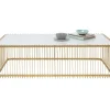 KARE Design Tische-Couchtisch Wire Glas Marble Weis 145X70Cm