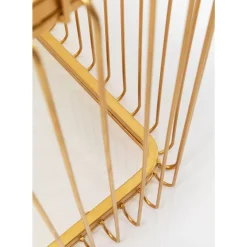 KARE Design Tische-Couchtisch Wire Glas Marble Weis 145X70Cm