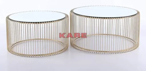 KARE Design Tische-Couchtisch Wire Messing (2/Set)