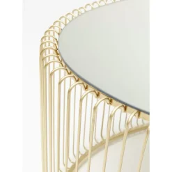 KARE Design Tische-Couchtisch Wire Uno Brass 60X90Cm