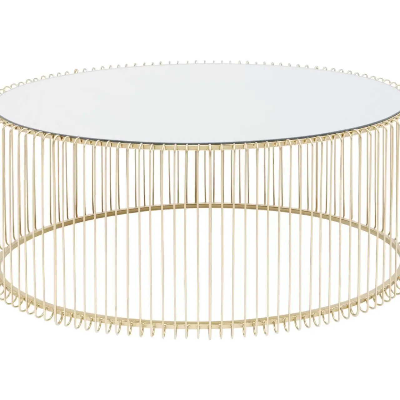 KARE Design Tische-Couchtisch Wire Uno Brass 60X90Cm